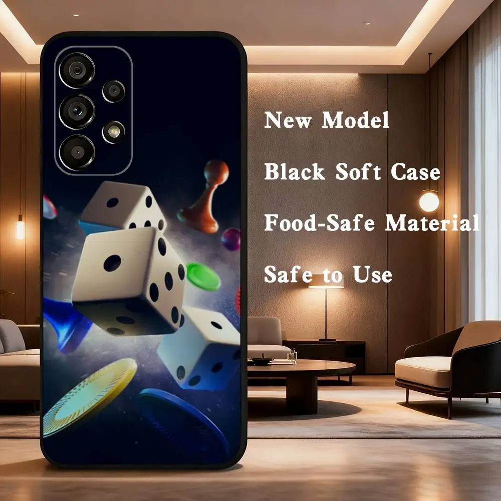 RICCU حافظة لهاتف سامسونج جالاكسي A73,31,32,72,41,53,52,71,22,5G,Note,J7,8,9 غطاء أسود ناعم #6