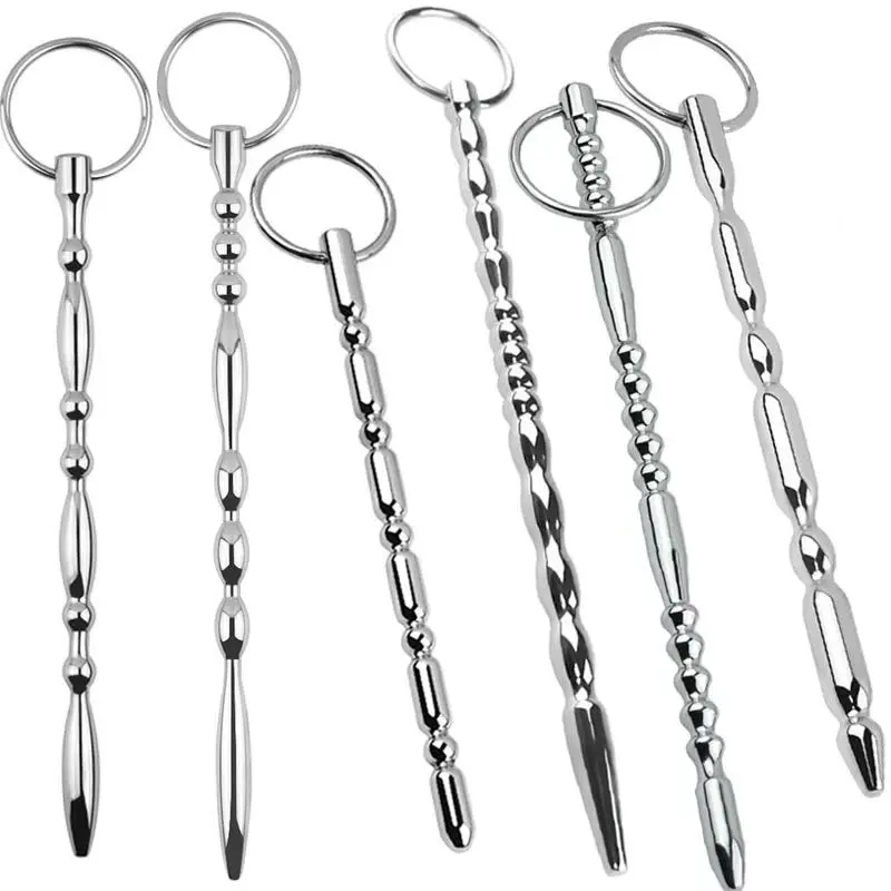 Male Urethral Dilator Penis Plug Metal Urethral Catheter Sounding Chastity Adult Products Sex Toys for Men Horse Eye Stimulation