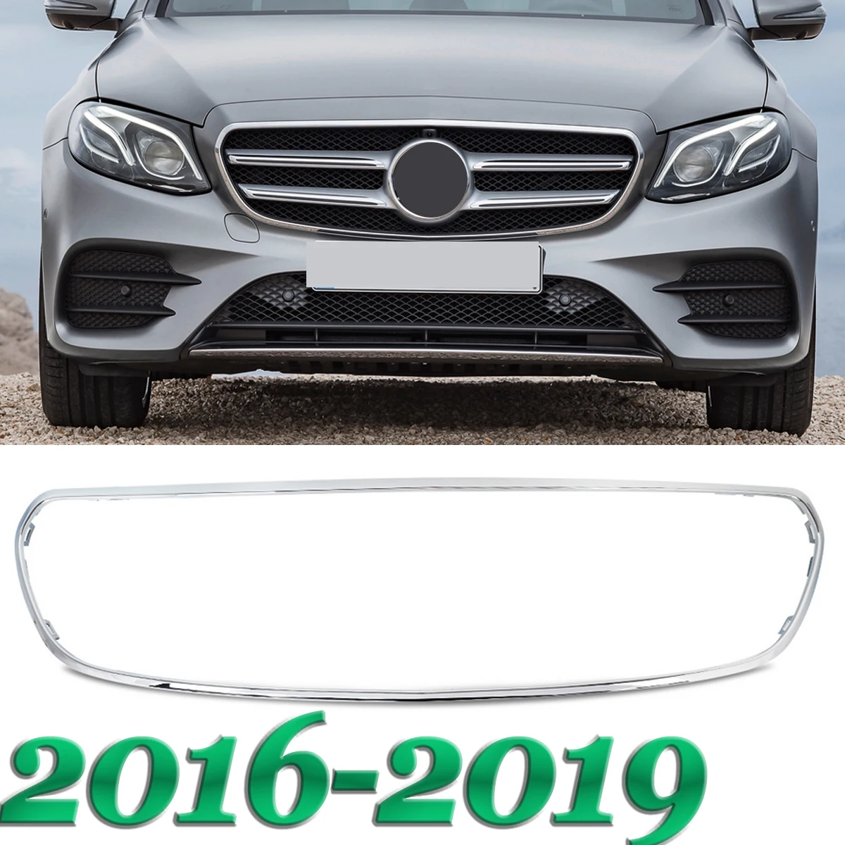 

16-19 for Mercedes-Benz E Class W213 E300 E400 E450 Front Grill Surround Trim Grille Center Molding Trim Replace for 2138850200