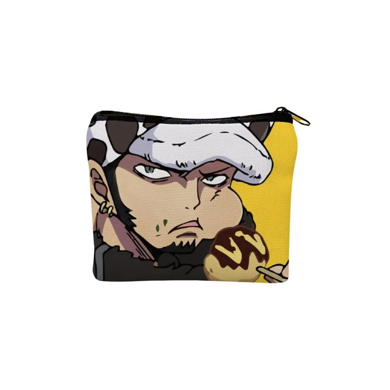 Japanese anime One Piece Zoro Luffy Handsome cartoon patterned wallet Anime peripherals Small gift