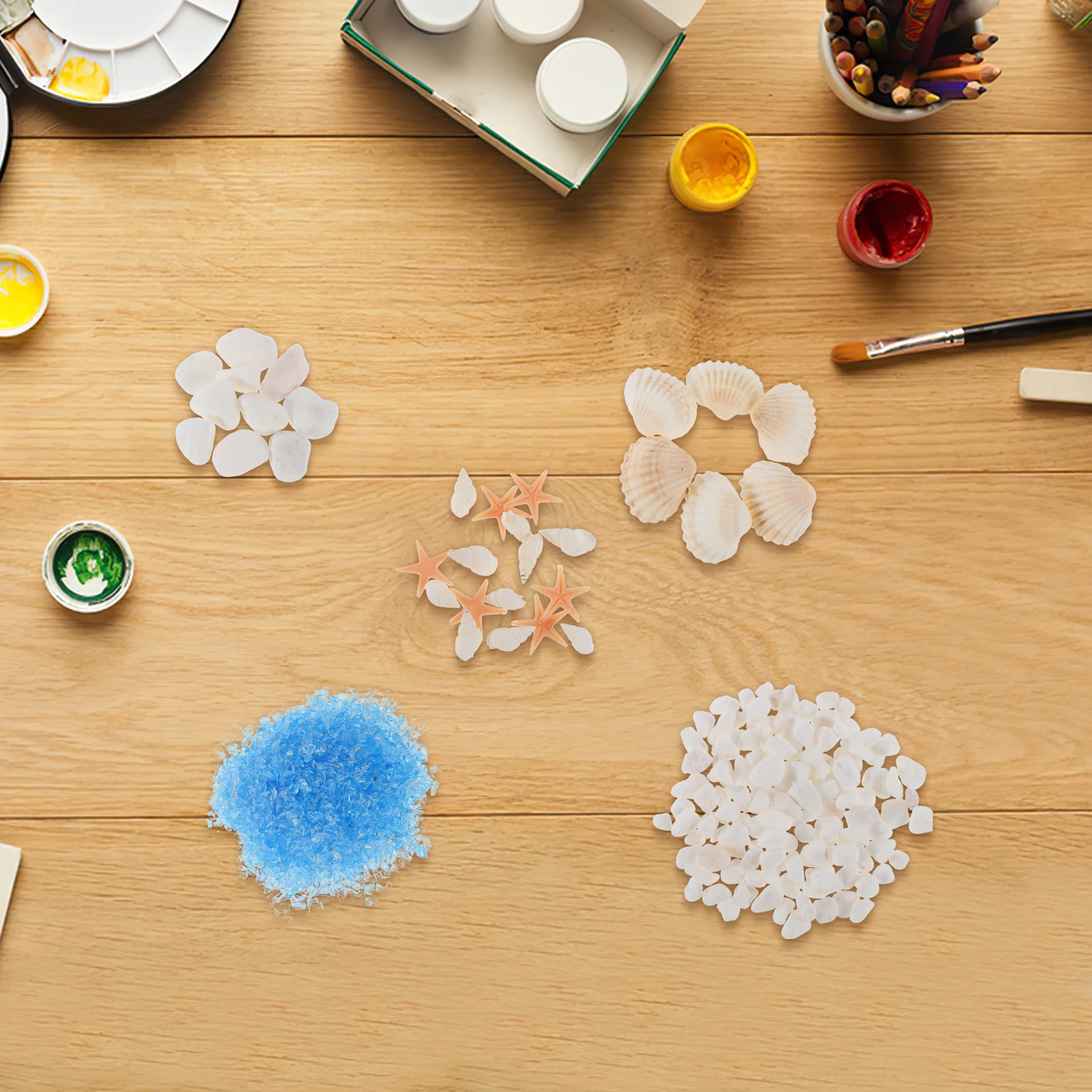 

1 Set Diy Ocean Theme Material Kit Shells Conch Sand Resin Art For Home Office Decor Craft Terrarium Marine Epoxy Kits