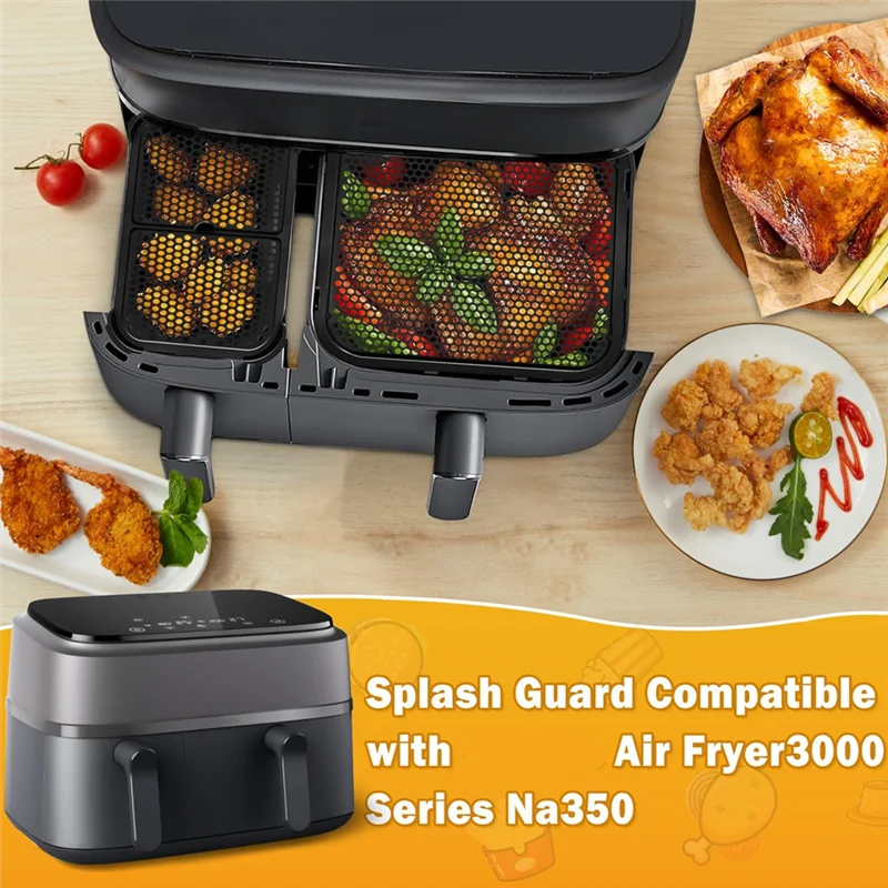 AA20-Splash Guards For  Hot Air Fryer Accessories Grease Splash Guard For NA350 NA550