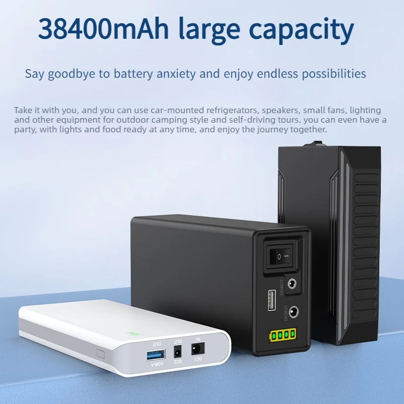 12V 9V 5V Portable Power Bank 18650 Battery Pack Compact Size Large Capacity, Rechargeable Lithium Battery view 4