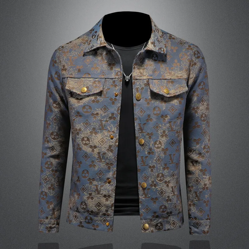 

High-End Lightweight Letter Print Jaet Men's plus Size Slim Fit Trendy Brand Spring New Sle Polyester/Nylon Cosite Fiber