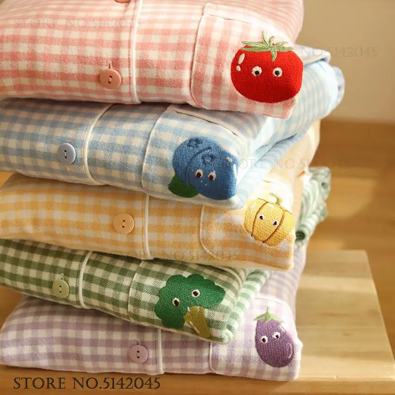 

Хлопковый пижамный комплект из 2 предметов, одежда для сна, весна-осень, новая одежда для сна, домашняя одежда, весенне-осенняя новая одежда для сна, свободная повседневная одежда для дома