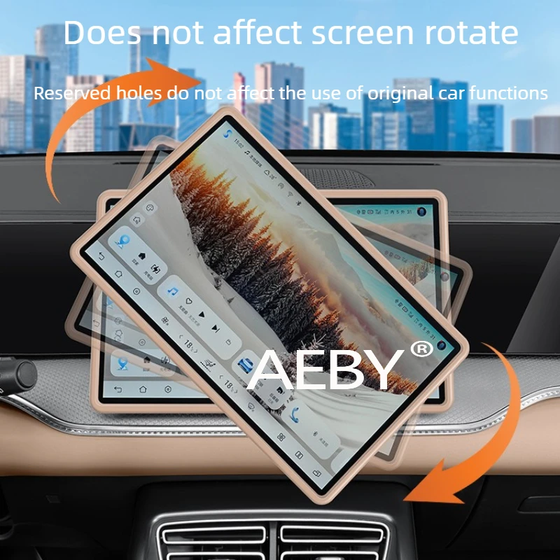 

AEBY For BYD Song Pro DM-i Smart Driving Editio 2020-2026 Touchscreen Silicone Cover,Non-Slip Silicone Skin,Anti-Fingerprint