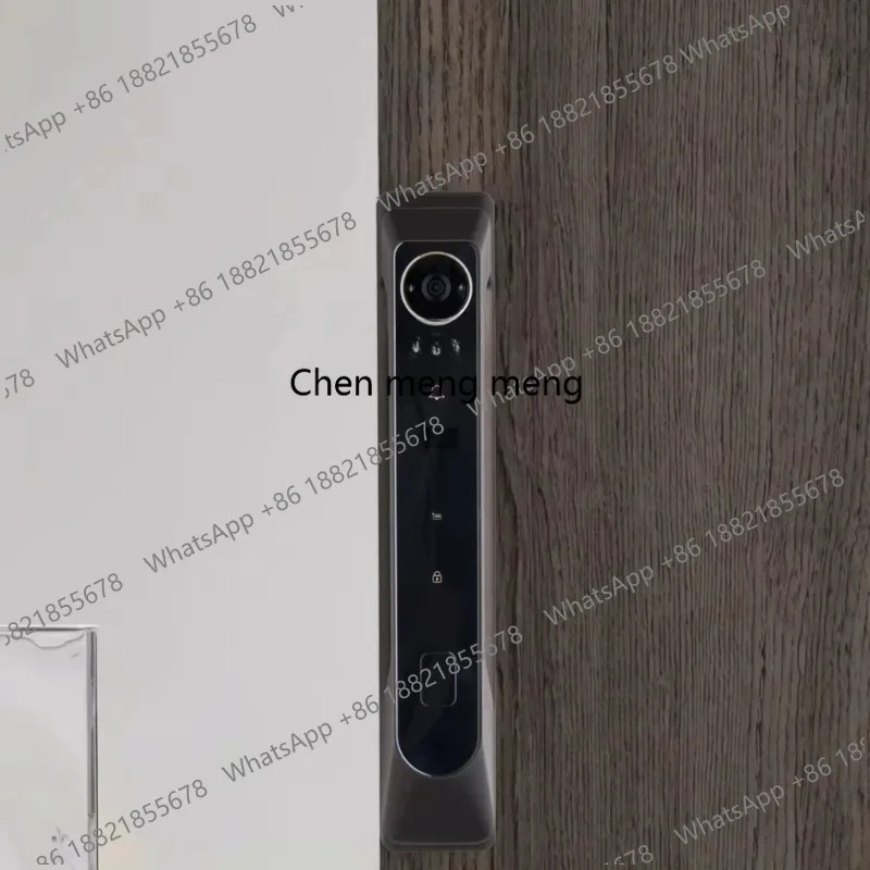 Smart Door Lock with Fingerprint & Face Recognition WiFi Remote Control Via APP Night Vision-Made in China