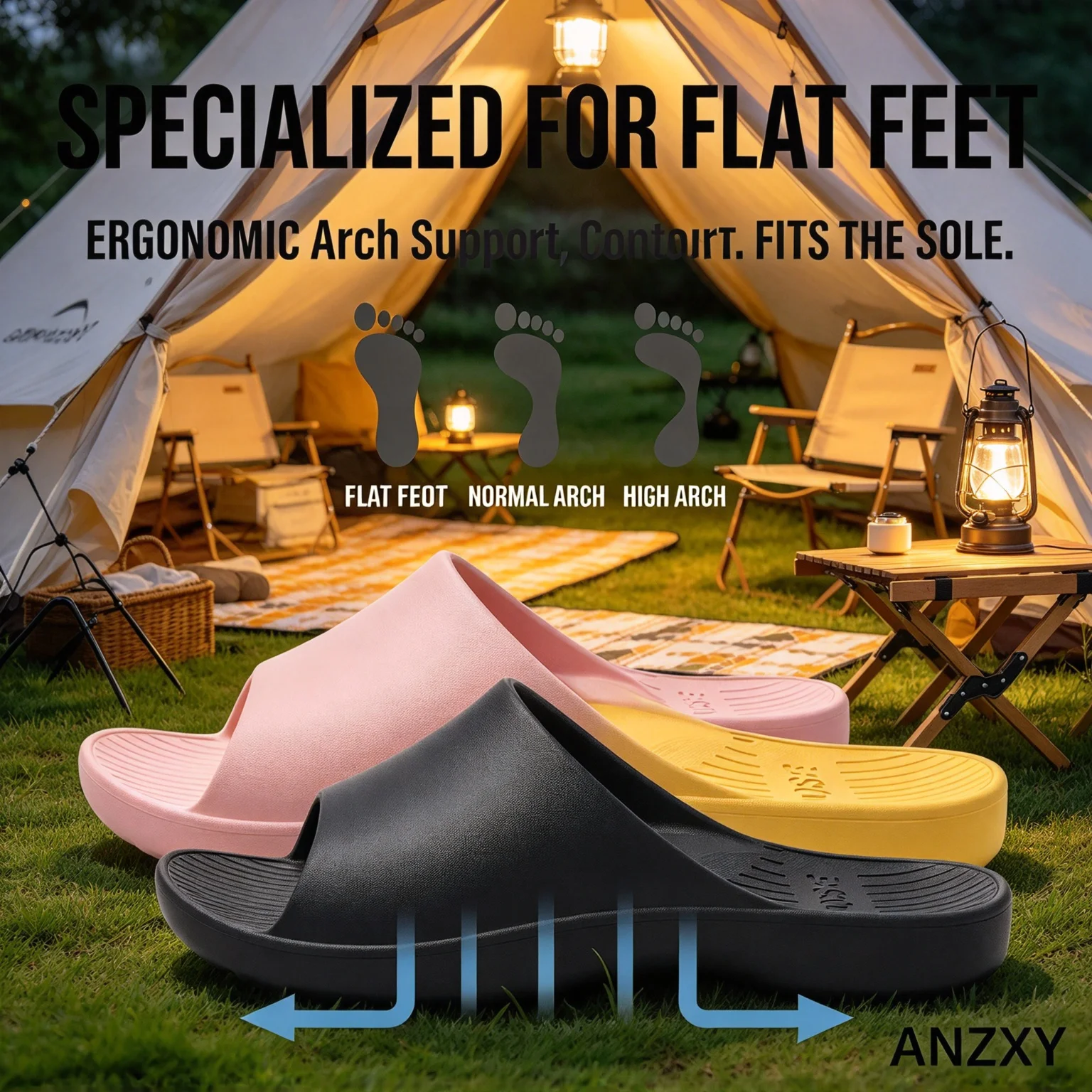 Lightweight and comfortable EVA slide slippers for bathroom bedroom and indoor use unisex for shower hotel and household
