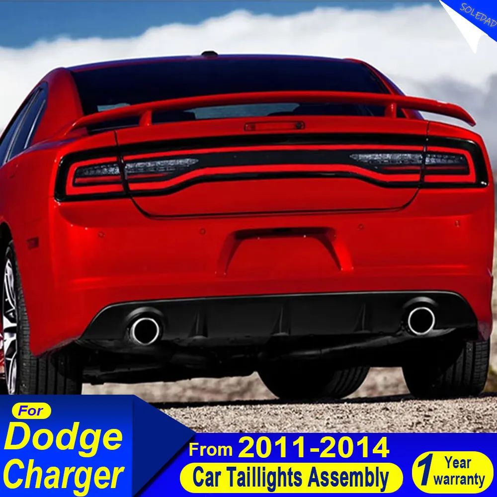 Car Styling taillight for Dodge Charger Lights 2011 2012 2013 2014 LED Tail Lamp DRL Signal Brake Reverse auto Accessories