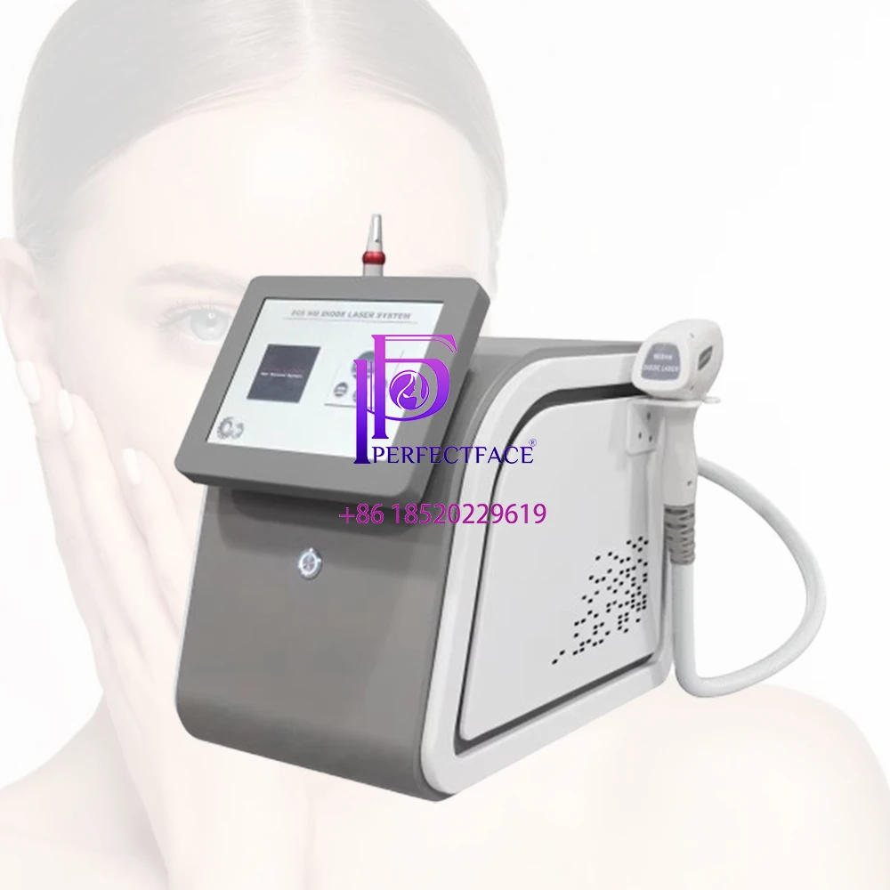 2-in-1 2000W 808nm Diode Laser Machine with 755nm 808nm 1064nm Triple Wavelength for Hair Removal and Nd:YAG for Tattoo Removal