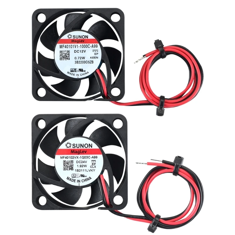 

New 12V/24V Printer Small Cooling Fan Bearing 4010 Fans for Voron 2.4 Sunon Maglev Extruder Hotend Cooler