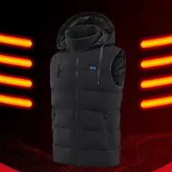 11 Places Heated Vest Men Women Usb Heated Jacket Heating Vest Thermal Clothing Hunting Vest Winter Heating Jacket