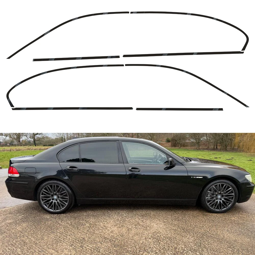 

Chrome Delete Window Trim Sticker for BMW 7 Series E65 E66 2002-2008 Glossy/Matte Black Exterior Decal