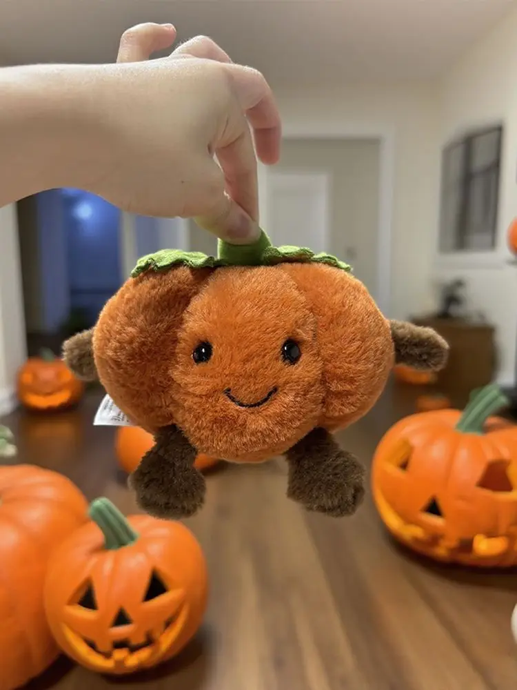 15-30 cm Peluche Pera Zucca Giocattoli completi Verde Giallo Frutta Peluche ripiene Giocattoli del fumetto per le ragazze dei ragazzi Compleanno Regalo di Natale