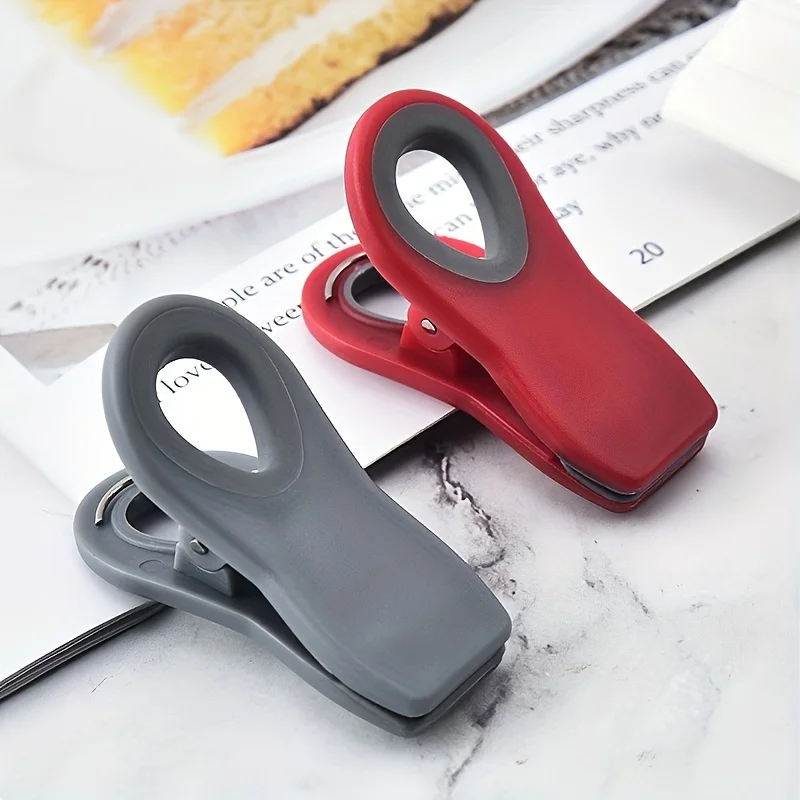 6 Clips para Bolsas de Plástico, Clips Multifuncionales para Almacenamiento de Alimentos, Clips Herméticos para Bolsas de Snacks, Herramienta de Organización de Cocina