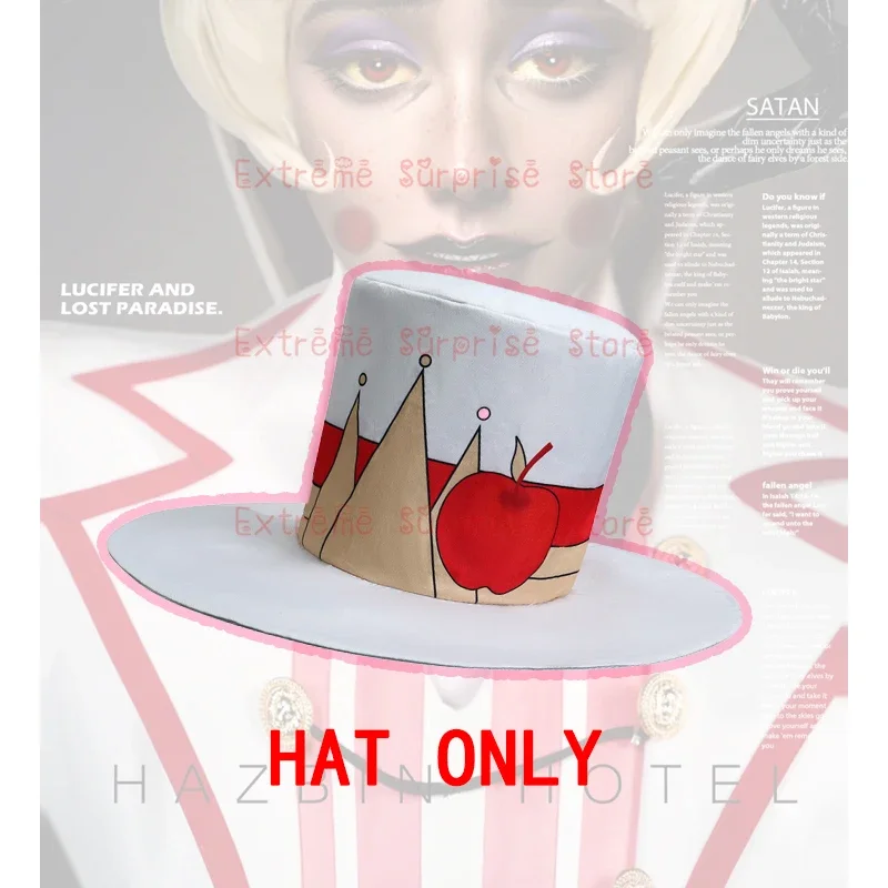 Новинка 2025 года, белый костюм Hazbin Hotel Lucifer, костюм дьявола для косплея, полный комплект, униформа Outfi AA