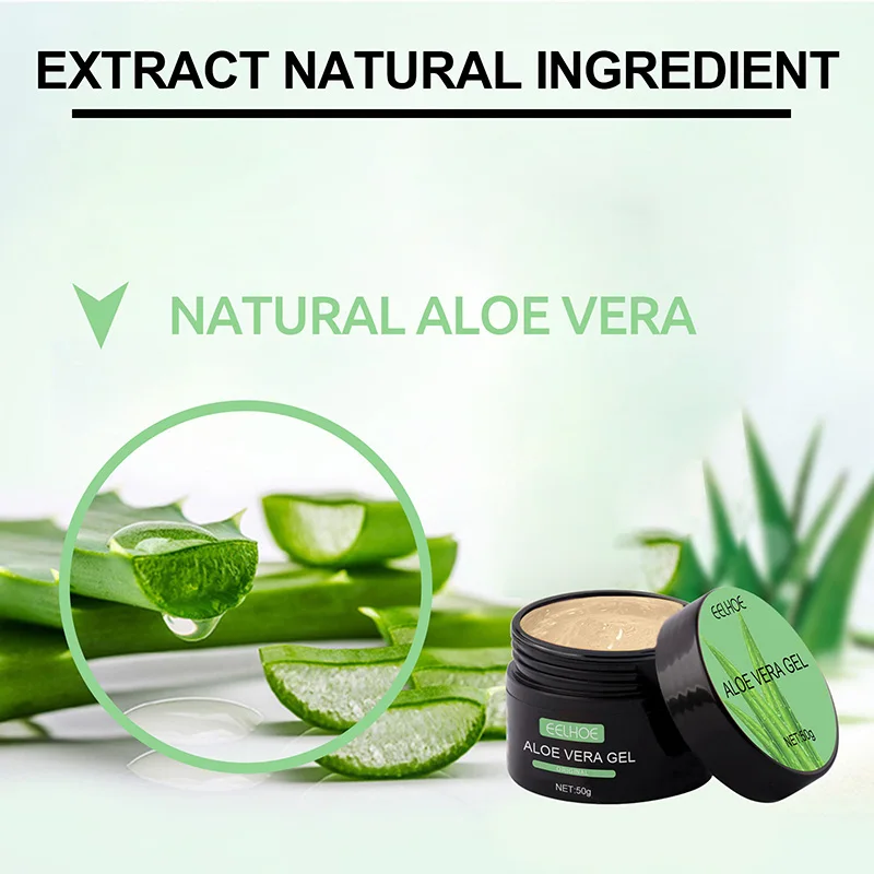 EELHOE After Sun Repair Cream Aloe Vera Sunburn Repair Gel Face Body Refreshing Moisturizing Protection Skin Care 50g