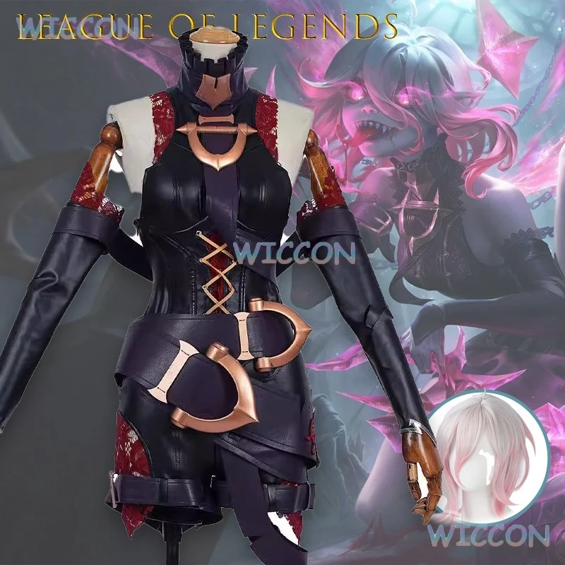 

Game Accurate League of Legends LOL Briar Cosplay Costume Outfit Full Set with Wig for Women Halloween Party Cosplay