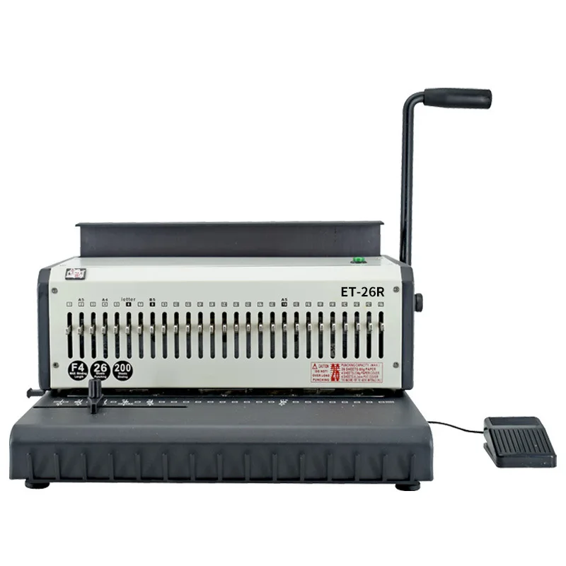 

Binding machine electric iron ring thick layer heavy-duty 23 hole document punching machine 27 hole desk calendar machine