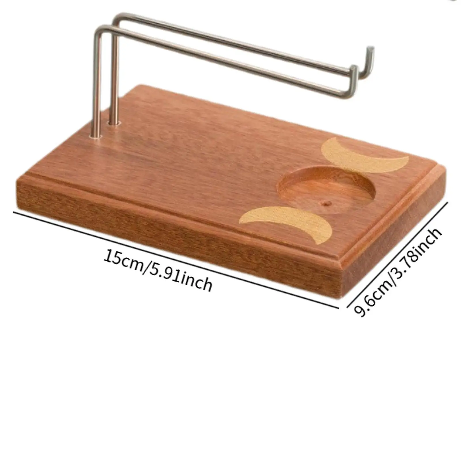 Soporte de Madera para Salvia con Base Estable, Regalo de Meditación para Quemar Salvia, Soporte para Palo Santo, Soporte para Incienso para Dormitorio, Oficina, Escritorio de Granja