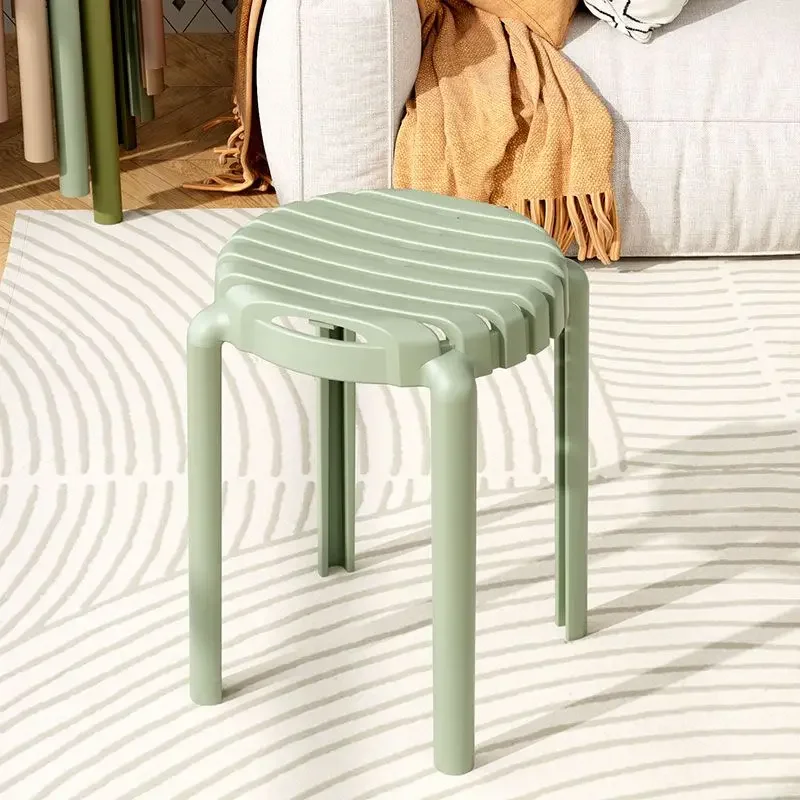 Living Room Plastic Stool Bench Lightweight Stackable  Modern Simplicity Stool Kitchen Sedie Sala Da Pranzo Home Furniture