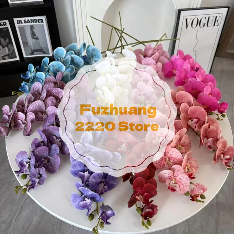 

Искусственные бабочки, орхидеи, искусственные цветы для домашнего декора, гостиной, окна отеля, свадебная композиция