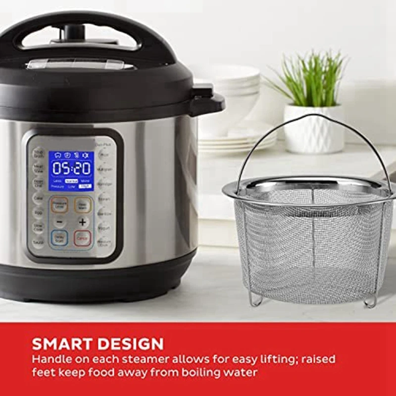 A74e-portátil cozinha a vapor multifuncional de aço inoxidável macarrão frito cesta de drenagem rack de vapor