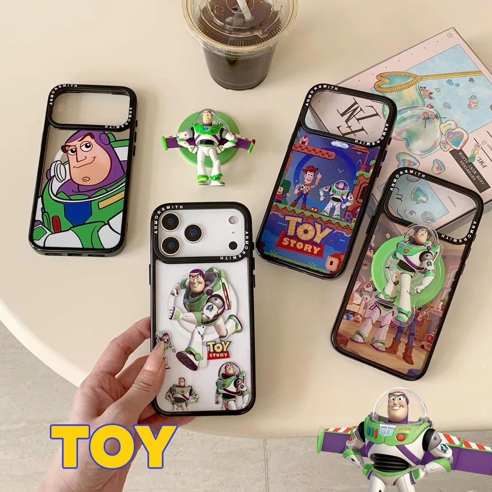 ديزني توي ستوري ثلاثية الأبعاد وودي الطنانة حامل قبضة مغناطيسي Magsafe شحن لاسلكي جراب هاتف آيفون 17 16 15 14 13 برو ماكس غطاء #1