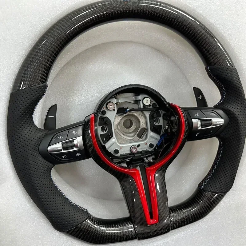 Custom Carbon Fiber Steering Wheel For BMW F Chassis M3 M5 M6 F01 F10 F11 F12 F13 F14 F15 F16 F30 F31 F32 F33 F34 F80 F82 F83