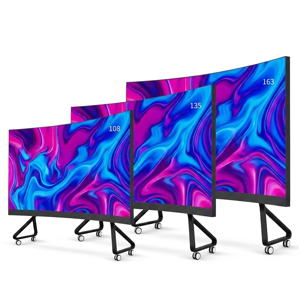 108 Inch P0.93 P1.25 COB Micro LED Video Wall Touch Screen Smart Control Indoor Conference Room Display