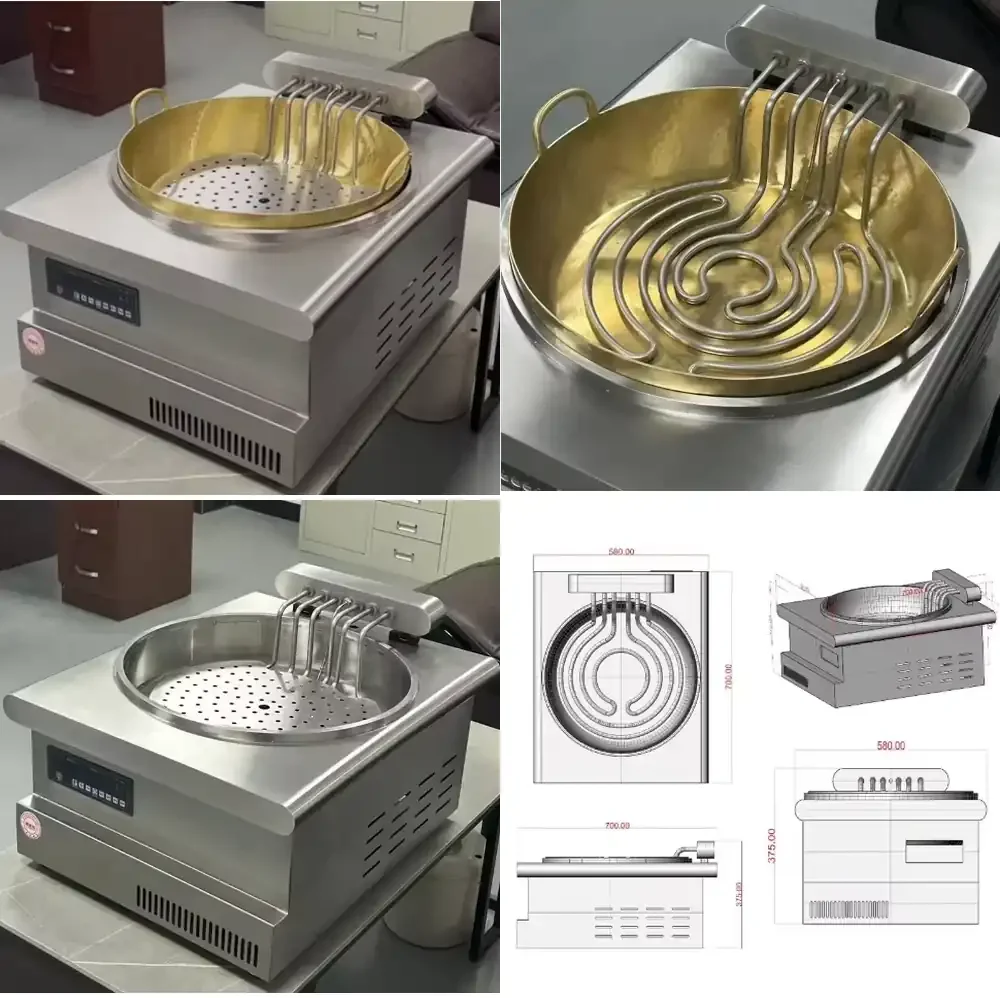 

High-temperature protection for commercial smart temperature-controlled fryers can be customized.