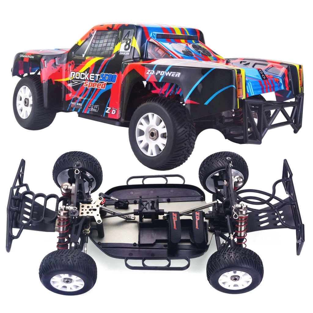 ZD Racing 08428 V2 1/8th Scale 4WD Brushless Electric Short Course Truck RTR CNC Aluminum Alloy Kit  80KM/H 2.4GHz 3CH Gift