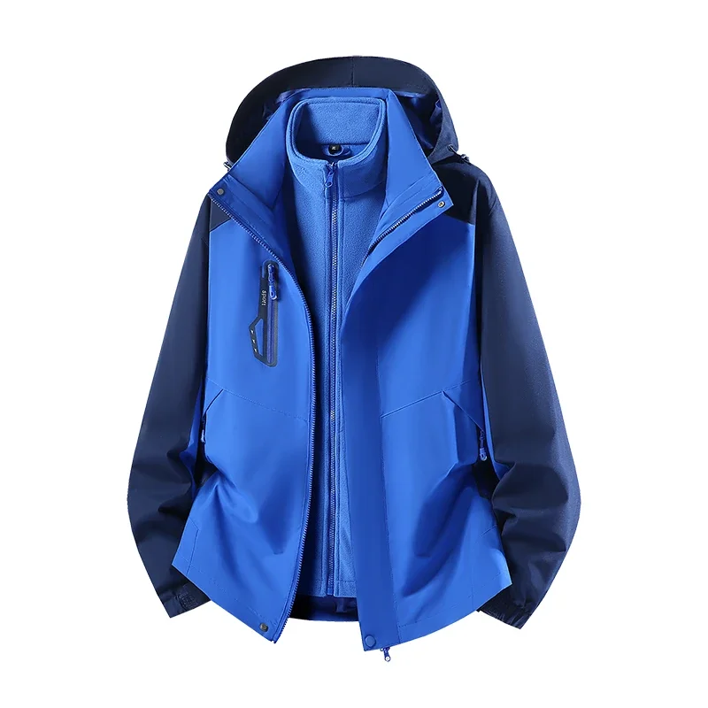 Couple's Outdoor Hiking Windproof and Breathable Assault Suit Winter Fashion Trend Comfortable Waterproof and Warm Thick Jacket
