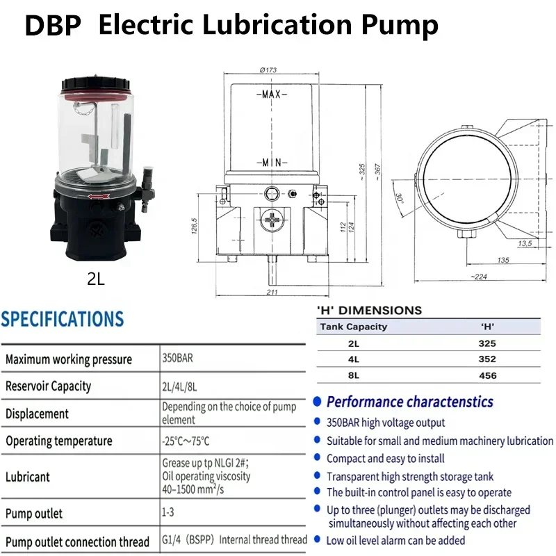 Automatic electric lubricant pump grease 24V auto central grease lubrication system 12v for excavator loaders trucks