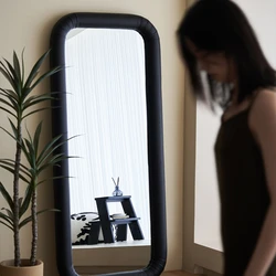 Maggie-Full Body Dressing Floor Mirror, Household Light, Maquiagem Quarto de luxo, tridimensional Movable Fitting Mirror