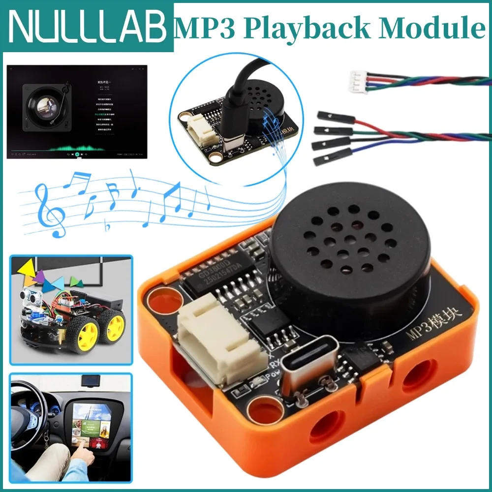 modulo-reprodutor-de-musica-mp3-com-interface-usb-c-e-armazenamento-flash-de-8m-integrado-compativel-com-case-de-tijolo-lego-para-arduino-esp32-microbit