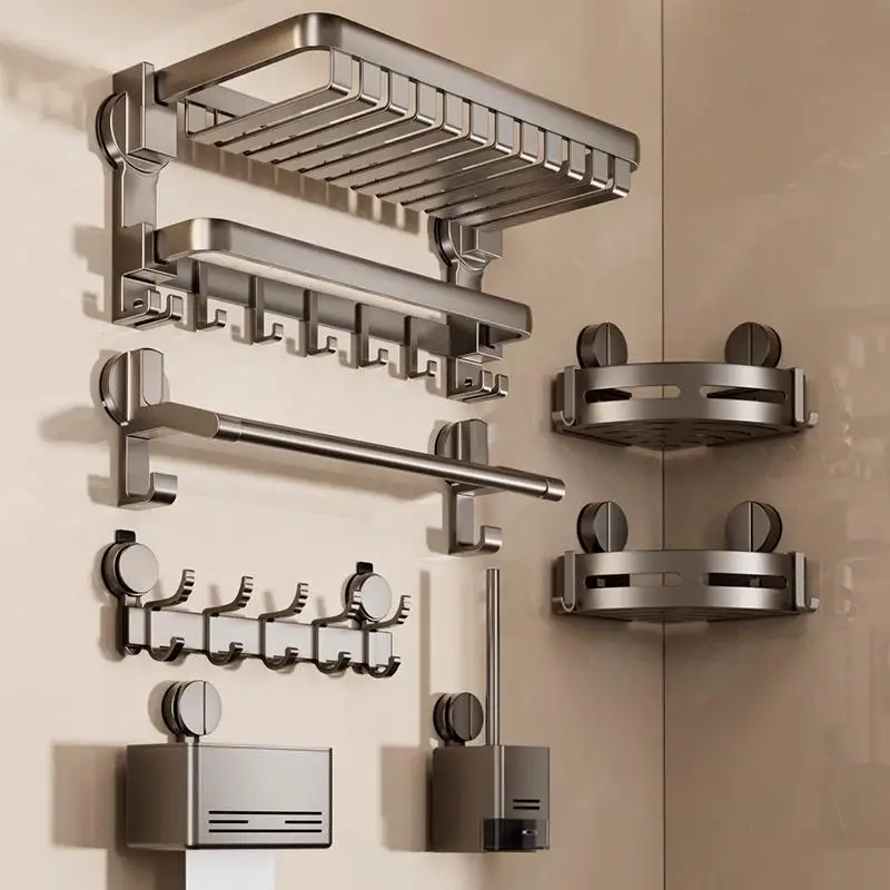 one-piece-batoom-towel-ra-suction-cup-ower-batoom-towel-bar-holder-aluminum-alloy-wall-mounted-storage-elf