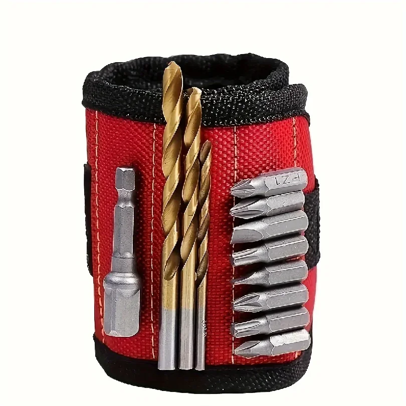 Magnetic Wristband for Holding Screws,Nails, Drilling Bits,Wrist Tool Holder Belts with Strong Magnets Cool Gadgets