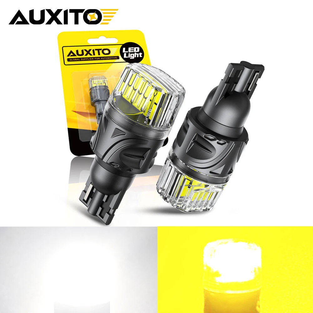 

AUXITO W16W T15 LED T16 Bulb Canbus No Error Backup Reverse LED 921 912 LED Car Lights Brake Lamp Stop Light Amber White DC12V