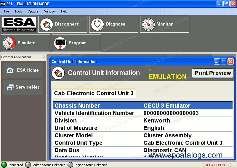 2025 Paccar ESA Electronic Service Analyst 5.7.0 Diagnostic Software with Flash Files+1 Time Free Activation