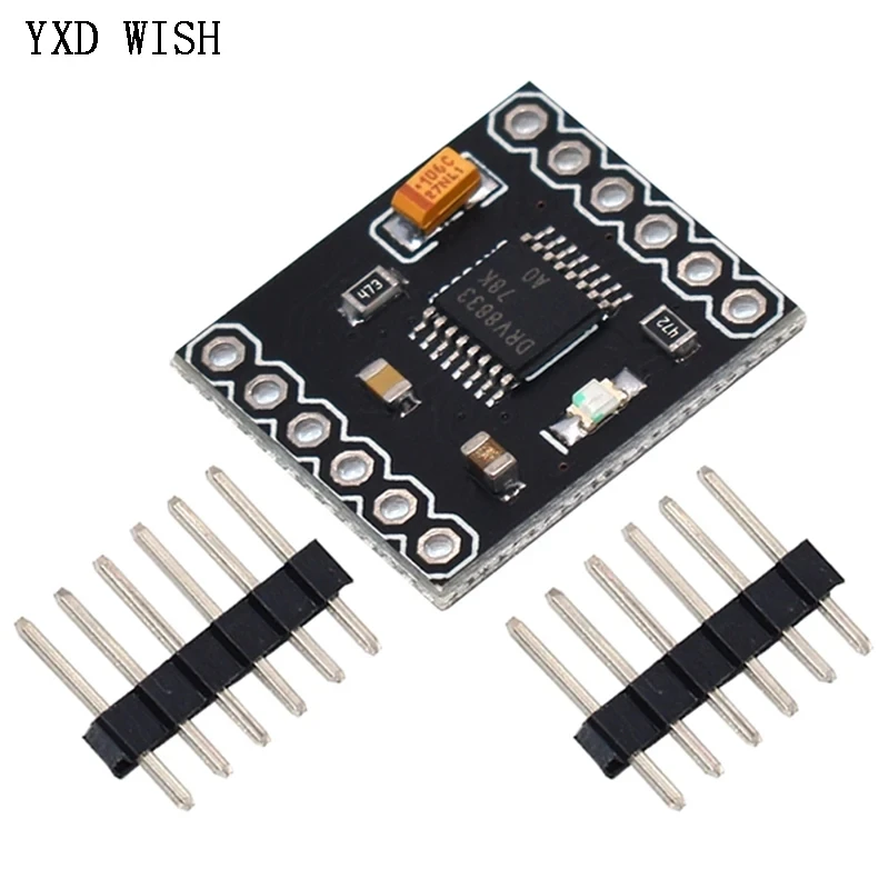 10PCS DRV8833 Motor Drive Module Board 1.5A 3V-10V Single H-Bridge 6Pin Step Motor Overcurrent Protection DC Gear Motor Driver