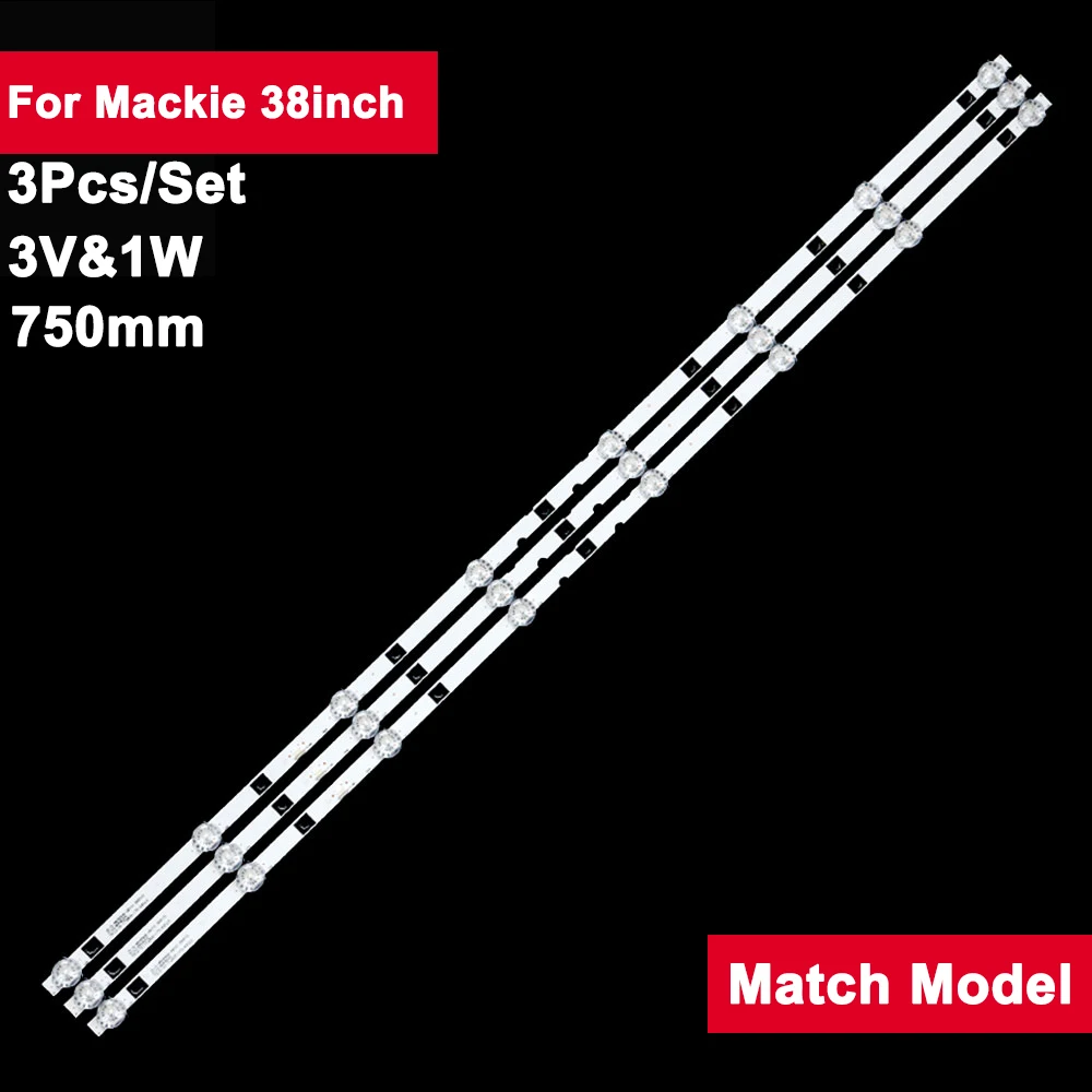 

Светодиодная лента для подсветки телевизора, светодиодный в, 750 мм, 3 шт.