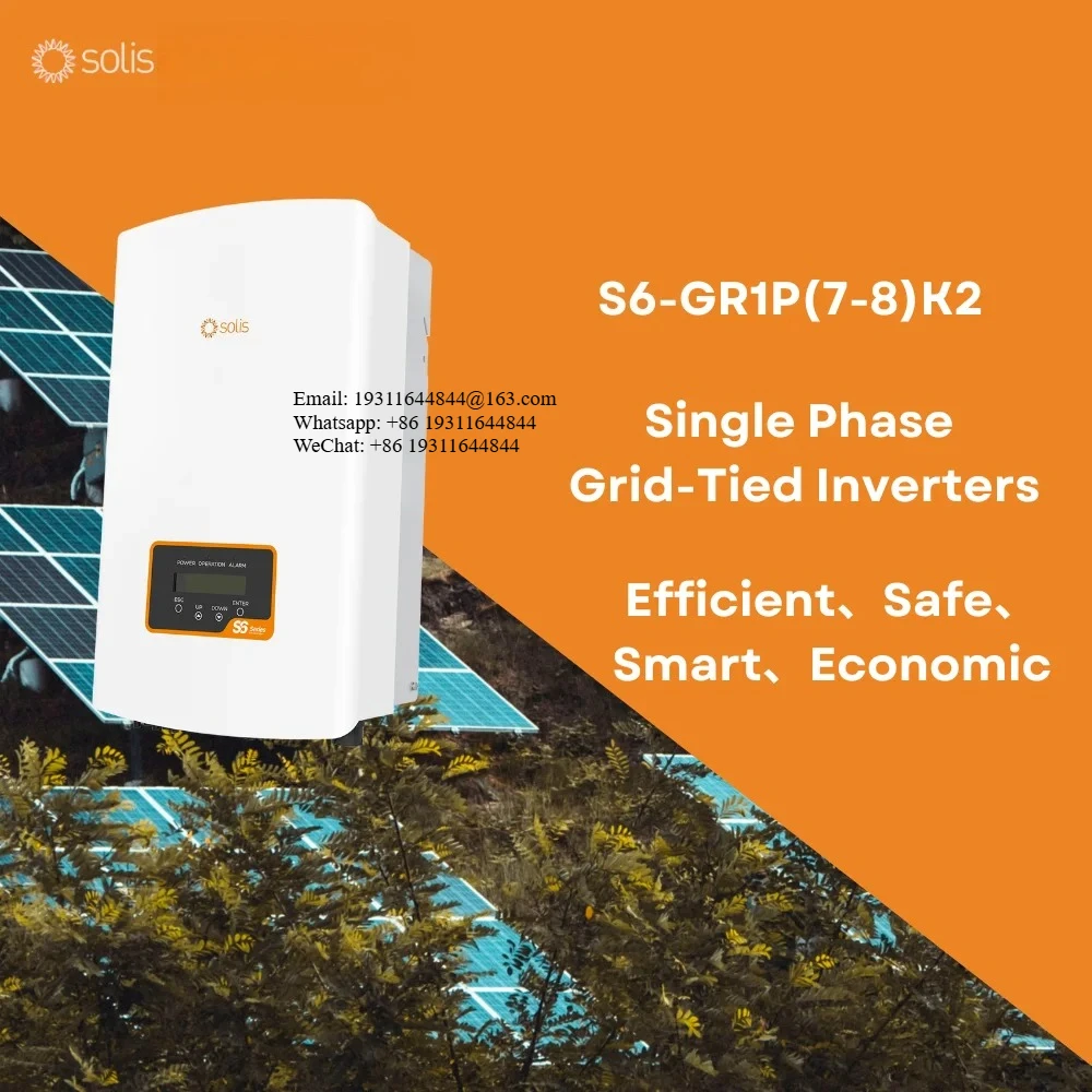 Solis S6-GR1P(7-8)K2 Single Phase Dual MPPT Low Voltage 220V On-Grid Solar Inverter 7KW 8KW Capacity