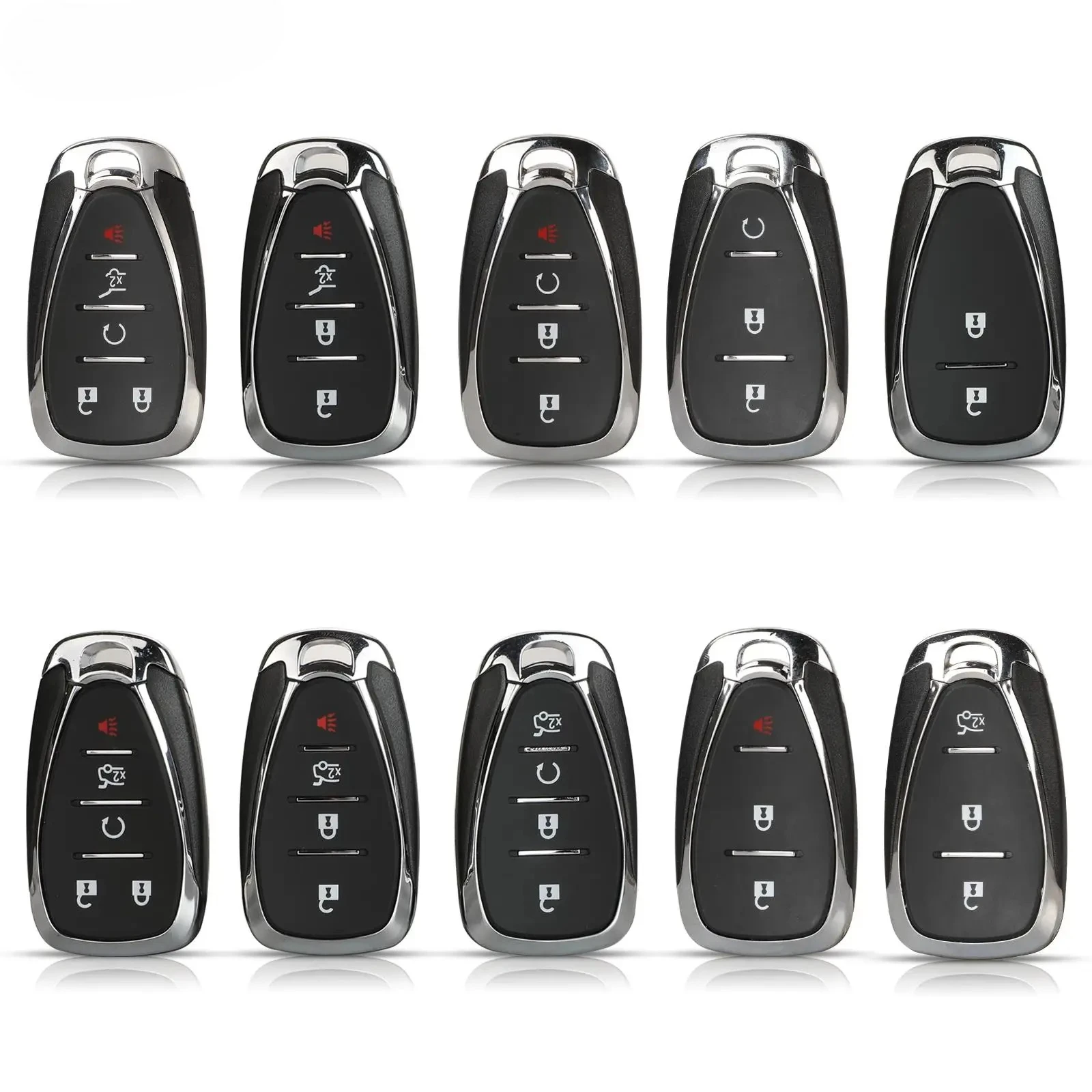 2/3/4/5/6 Button Remote Car Key Shell Replacement for Chevrolet Cruze Malibu Camaro Equinox Smart Key Fob Body Housing