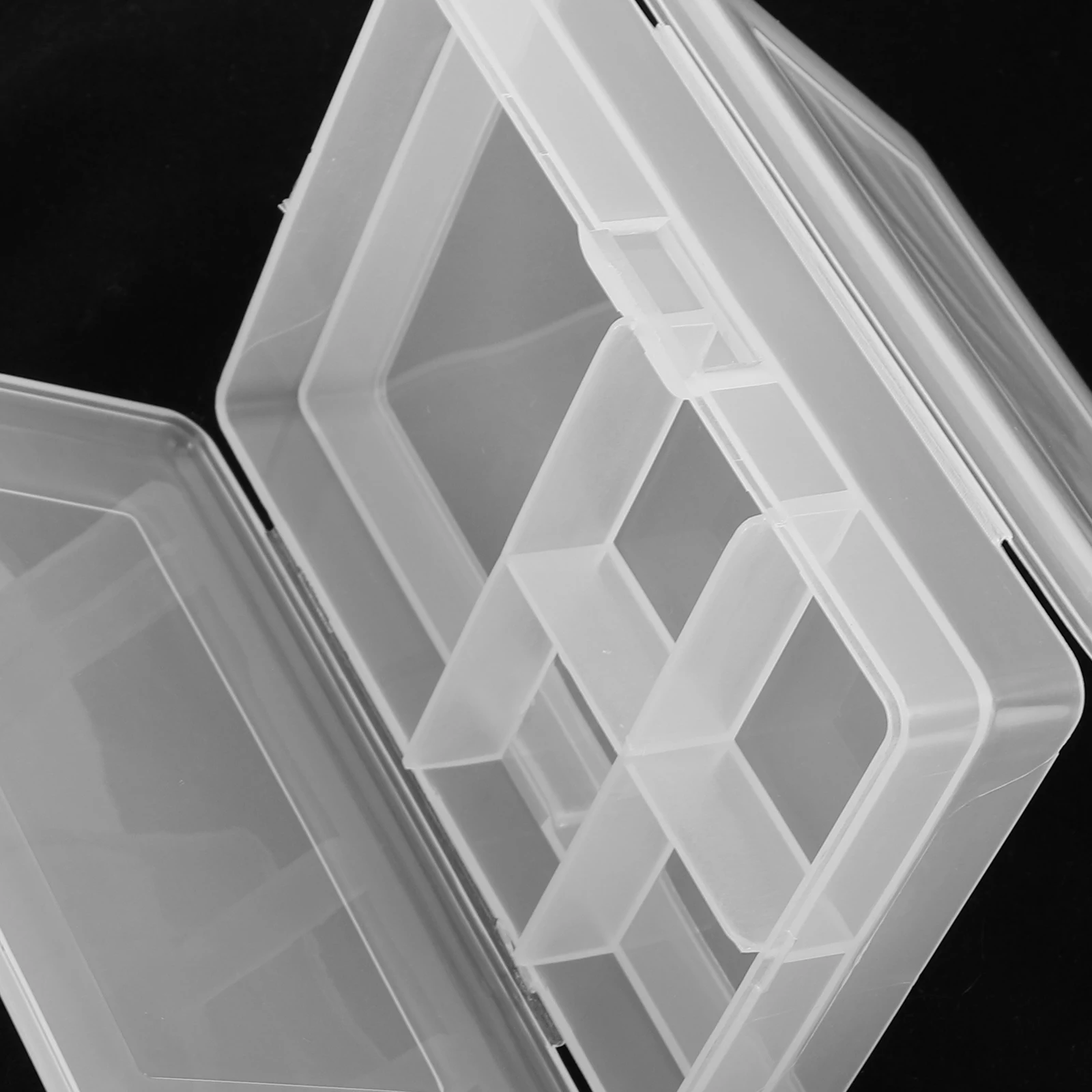 

4 pcs Transparent Boxes Small Plastic ganizer Lids Storage Box For Jewelry for Jewelry Parts Crafts Clear Compartment Box