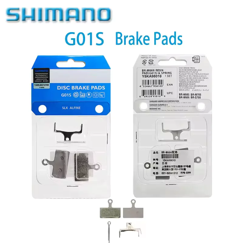 

SHIMANO B01S G03S G01S MTB Resin Disc Brake Pads for Deore M6000 SLX M7000 XT M8000 M615 M666 M675 M785 M987 M985 RS785 R517