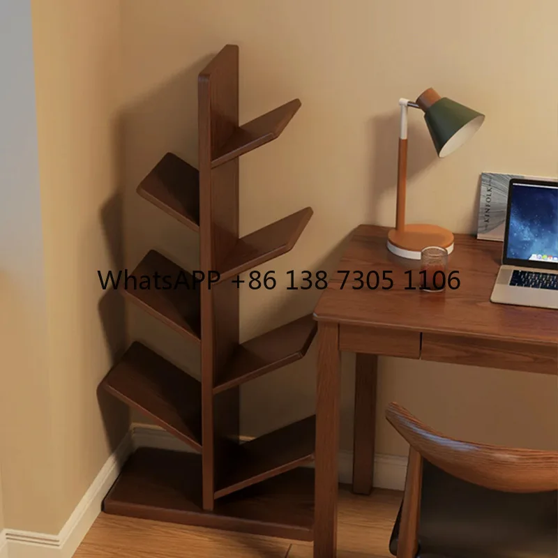 

Simple bookshelf Tree-shaped floor shelf Household simple bookcase Wall storage shelf Picture book shelf