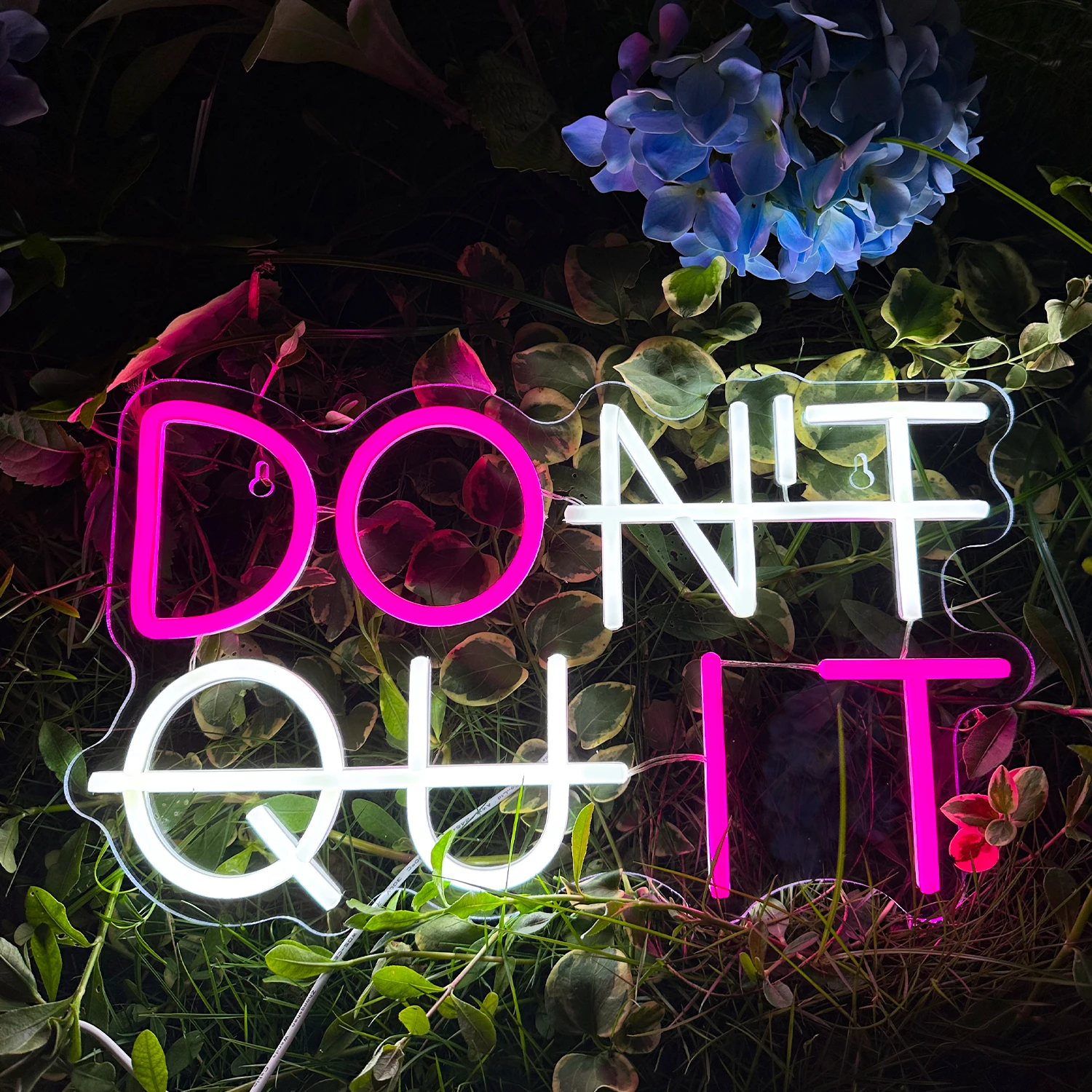 Don\'t Quit Neon Sign DO IT LED Neon Lights LED Neon Lights Office Room Gym Room Man Cave Office Room Home Party Wall Decor Lamp