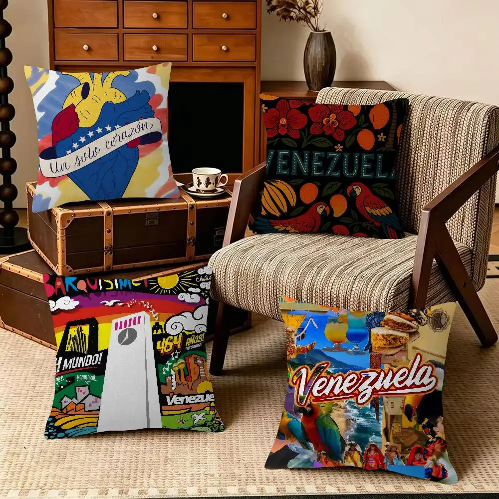 V-Venezuela Feelings   Cushion Cover Pillowcase Upholstery Sofa Throw Pillow Home Decor Pillowcas