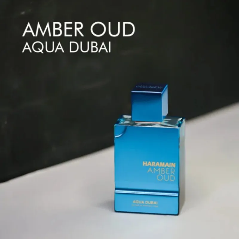 Al Haramain Amber Oud Aqua Dubai Eau de Parfum Spray للجنسين 60 مل عطور عربية أصلية عطر فيرومونات عطرية دائمة